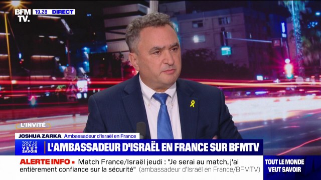 On cherche la paix à Gaza , assure Joshua Zarka (ambassadeur d'Israël en France)