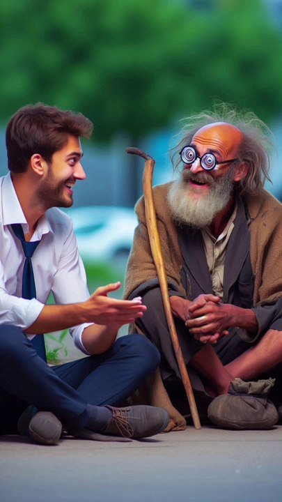 এক পাগল ও এক অন্ধ ভিক্ষুকের গল্প