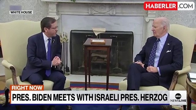 Biden ve İsrail Cumhurbaşkanı Herzog Beyaz Saray'da Buluştu