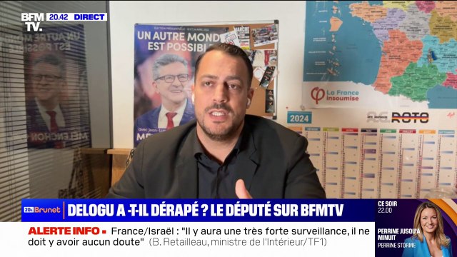 Évidemment que non : Sébastien Delogu (LFI) réfute avoir insulté la députée Ensemble Aurore Bergé