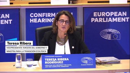 El mensaje de "afecto" de Teresa Ribera a las víctimas de la dana en la Eurocámara