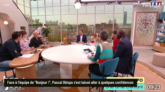 On balance des dossiers comme ça... : Bruce Toussaint gêné après avoir été affiché par Pascal Obispo dans Bonjour !
