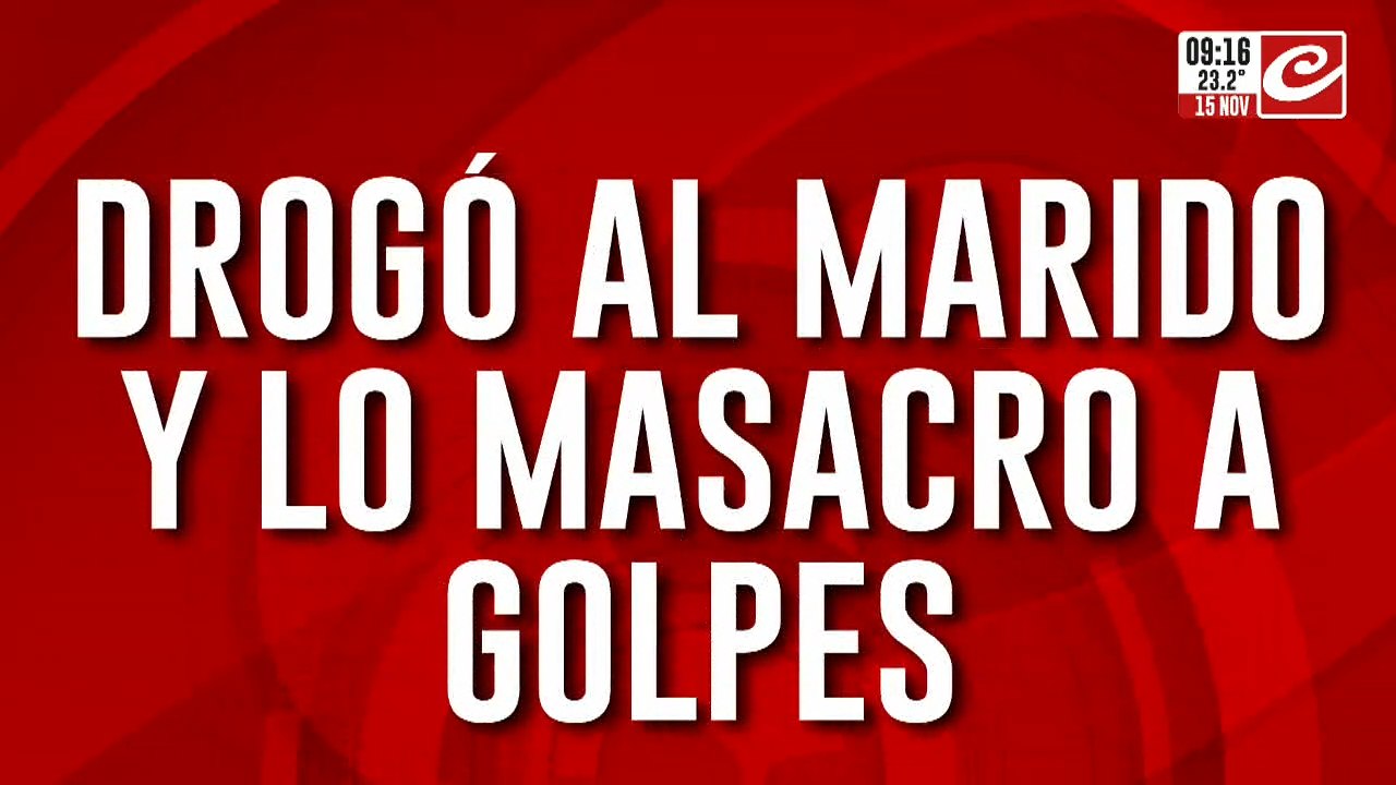 Drógó a su marido, lo masacró a golpes y lo descartó con ayuda de su amante