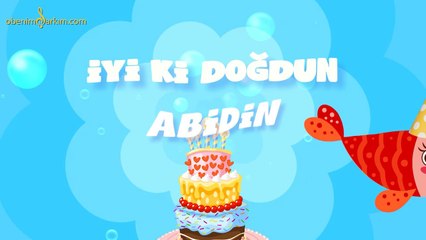 İyi ki Doğdun ABİDİN  - İsme Özel Kırmızı Balık Doğum Günü Şarkısı