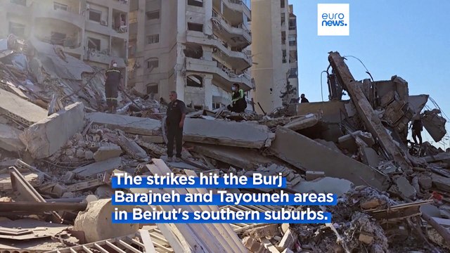 Heavy Israeli airstrikes hit southern suburbs of Beirut