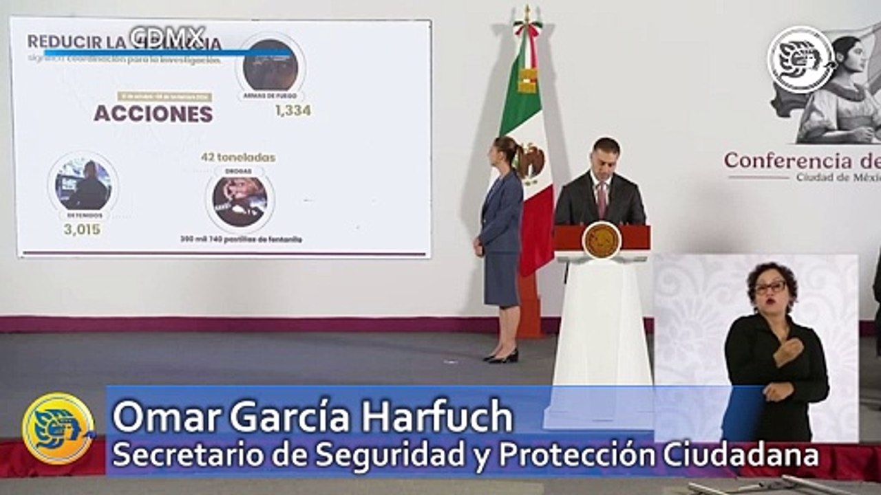 Presidenta Claudia Sheinbaum presentó nueva plataforma de seguimiento de índices delictivos
