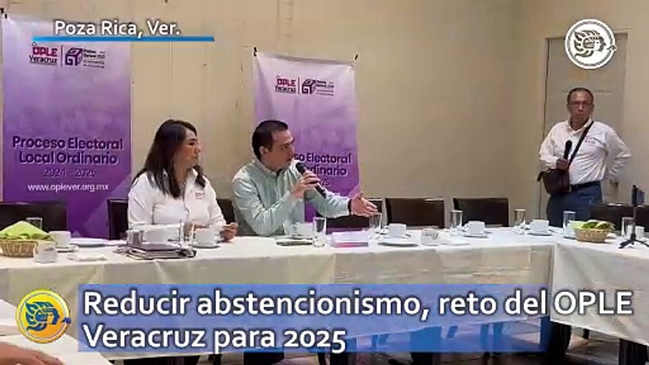 Reducir abstencionismo, reto del OPLE Veracruz para 2025
