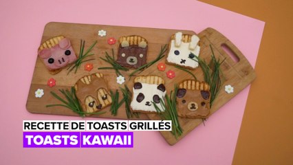 Recette de toasts : faites des toasts kawaii