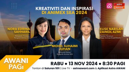 AWANI Pagi: Kreativiti dan inspirasi di Animex SEA 2024