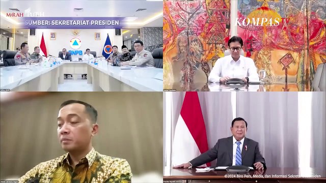Dari AS, Ini Momen Presiden Prabowo Pimpin Ratas Terkait Bencana Erupsi Gunung Lewotobi