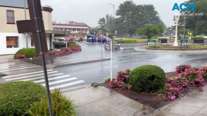 Massive storm hits Bathurst CBD.