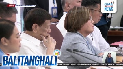 FPRRD, dumalo sa pagdinig ng House Quad Committee kaugnay sa drug war | Balitanghali