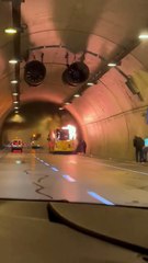 Dolmabahçe Tüneli'nde İETT otobüsünde yangın çıktı