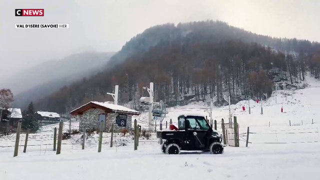 Alpes : la neige est arrivée en station