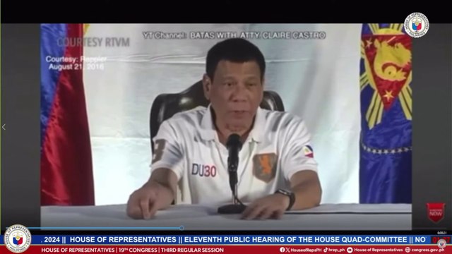 Dating Pang. Rodrigo Duterte, itinanggi ang pahayag na ‘We planted evidence’ | GMA Integrated News