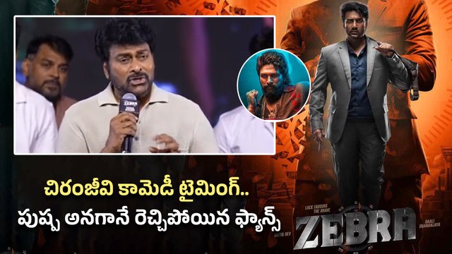 Megastar Chiranjeevi కామెడీ.. Pushpa 2 అనగానే ఆడిటోరియం మార్మోగిపోయింది | Filmibeat Telugu