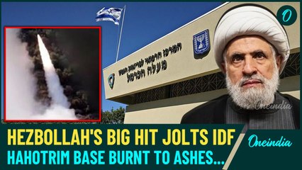 Iran's Big Win: Hezbollah Burns Israeli Air Base To Ashes For First Time| IDF's HaHotrim Base Gone?