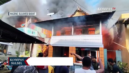 Tujuh Rumah Warga Di Majene Ludes Terbakar