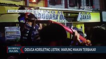 Diduga Korsleting Listrik, Warung Makan Terbakar