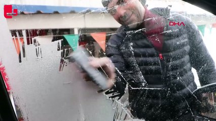 Erzurum'da sis ve soğuk hava etkili oldu