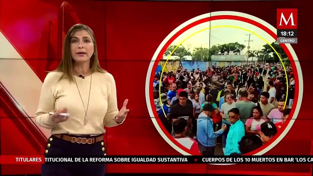 Caravana migrante abarrota las oficinas del INM en Tapachula. Magda González, 12 de noviembre 2024