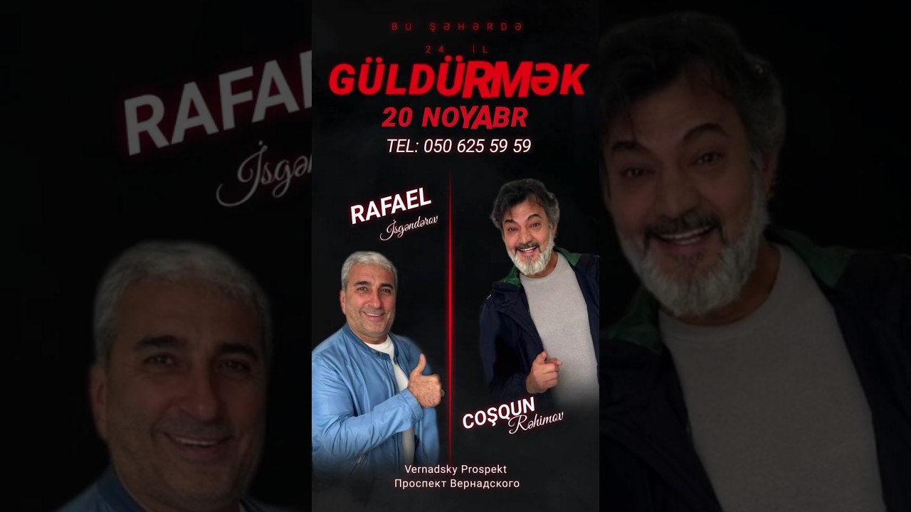 Bu Şəhərdə Gül Dürmək Rusiya Konserti Anons #shorts #buşəhərdə #güldürmek