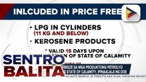 Pag-iral ng price freeze sa mga produktong petrolyo sa mga lugar na nasa ilalim ng State of Calamity, ipinaalala ng DOE