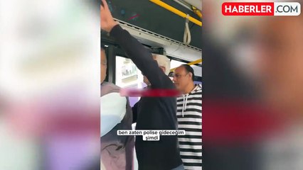 Yaşlılara yer vermesini istedi, aldığı cevap üzerine genç kızı tokatladı