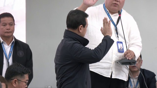 Panunumpa ni Trillanes sa QuadComm hearing | GMA Integrated News