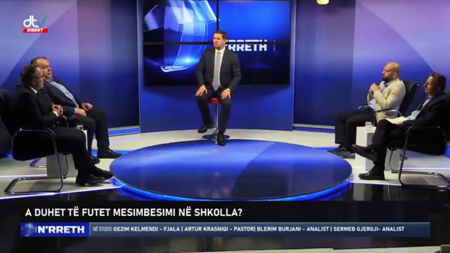 Gëzim Kelmendi - A duhet të futet mesimbesimi në Shkolla - Debat në DTV në emisionin N Rreth (pjesa e parë)