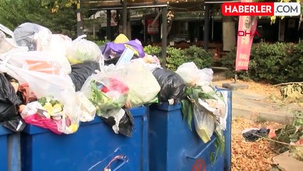 Buca Belediyesi'nde grev var, sokaklar çöplüğe döndü