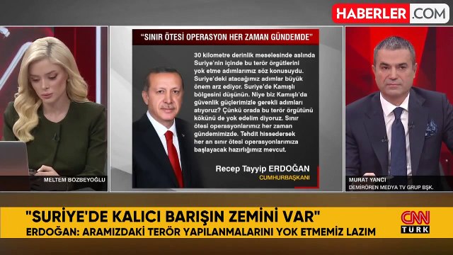 Cumhurbaşkanı Erdoğan'dan sınır ötesi operasyon sinyali