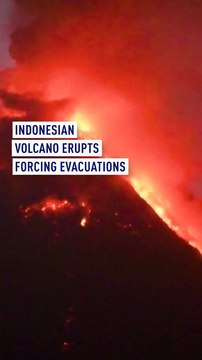 Indonesian volcano erupts forcing evacuations