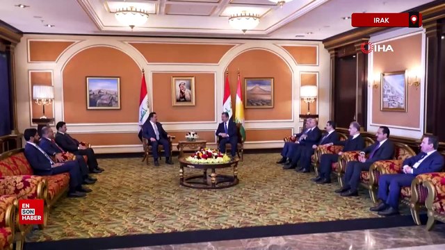 Irak Başbakanı Sudani, IKBY Başbakanı Barzani ile bir araya geldi