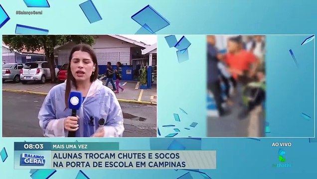 Alunas trocam socos e chutes na porta de escola em Campinas