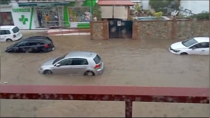 Primeras inundaciones en Málaga