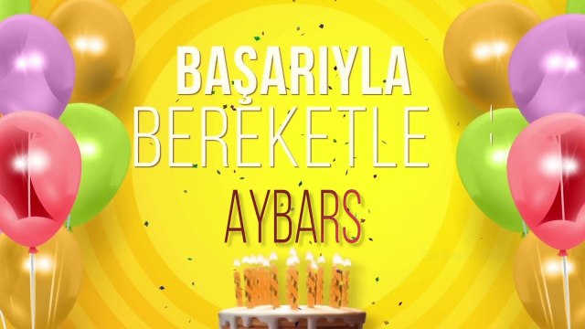 İyi ki doğdun AYBARS - İsme Özel Doğum Günü Şarkısı #aybars