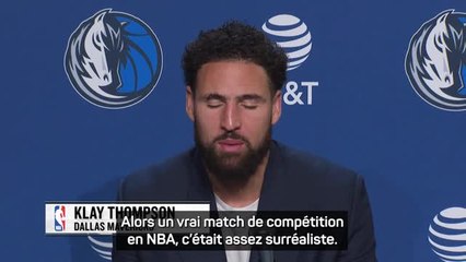 Mavericks - Thompson sur Curry : “Ça fait mal d'être de l'autre côté lors d'une de ses rafales”