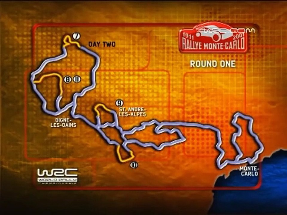 WRC 2001 - Monte Carlo Rally - Day 2