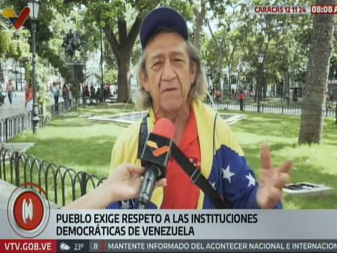 Caracas | Ciudadanos exigen respeto a la soberanía y democracia de cada país y sus instituciones
