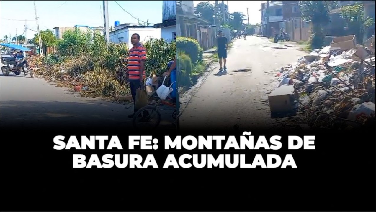 Santa Fe: Montañas de basura acumulada