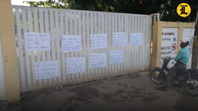 Protestan en Navarrete en rechazo a nombramiento de directora de escuela por ser del PLD