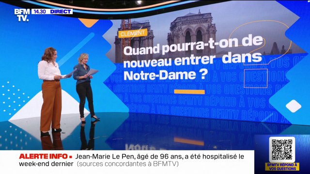 Quand pourra-t-on de nouveau entrer dans Notre-Dame? BFMTV répond à vos questions