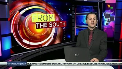 Relatives of detainees march to the Legislative Assembly of El Salvador