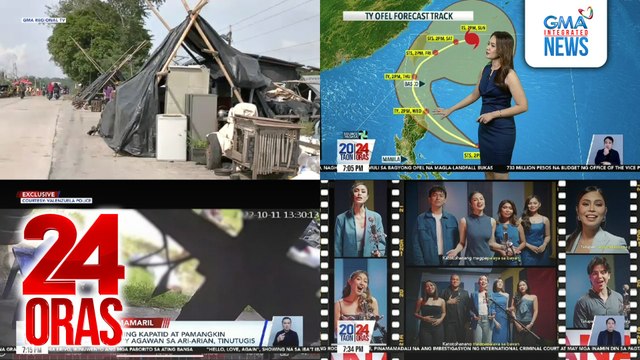 24 Oras: (Part 2) Dalawang bagong bagyo na magsasabay sa loob ng PAR; Nauubos na calamity fund ng gobyerno; Namaril ng sariling kapatid; BTS ng Panata sa Bayan MV, atbp.