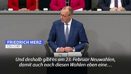 Merz: "Deutschland braucht eine grundlegend andere Politik"