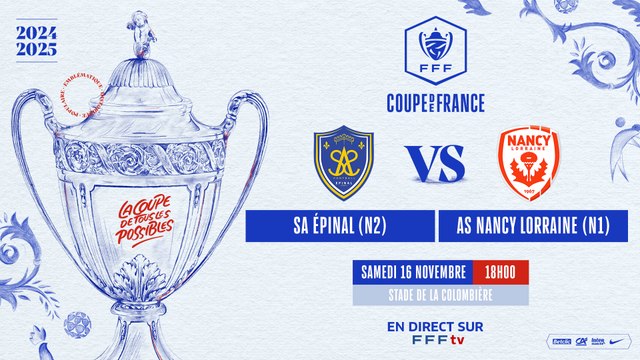 PLAYER LIVE COUPE DE FRANCE 2 (7e TOUR ÉPINAL-NANCY)