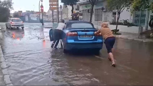 Inundaciones en Málaga tras el paso de una nueva DANA