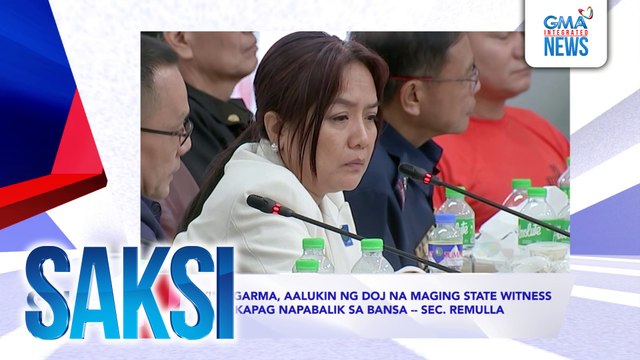 SAKSI RECAP: Royina Garma, aalukin ng DOJ na maging state witness kapag napabalik sa bansa Sec. Remulla (Originally aired on November 12, 2024)