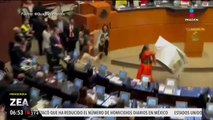 Zafarrancho en el Senado previo a la elección de la nueva titular de la CNDH